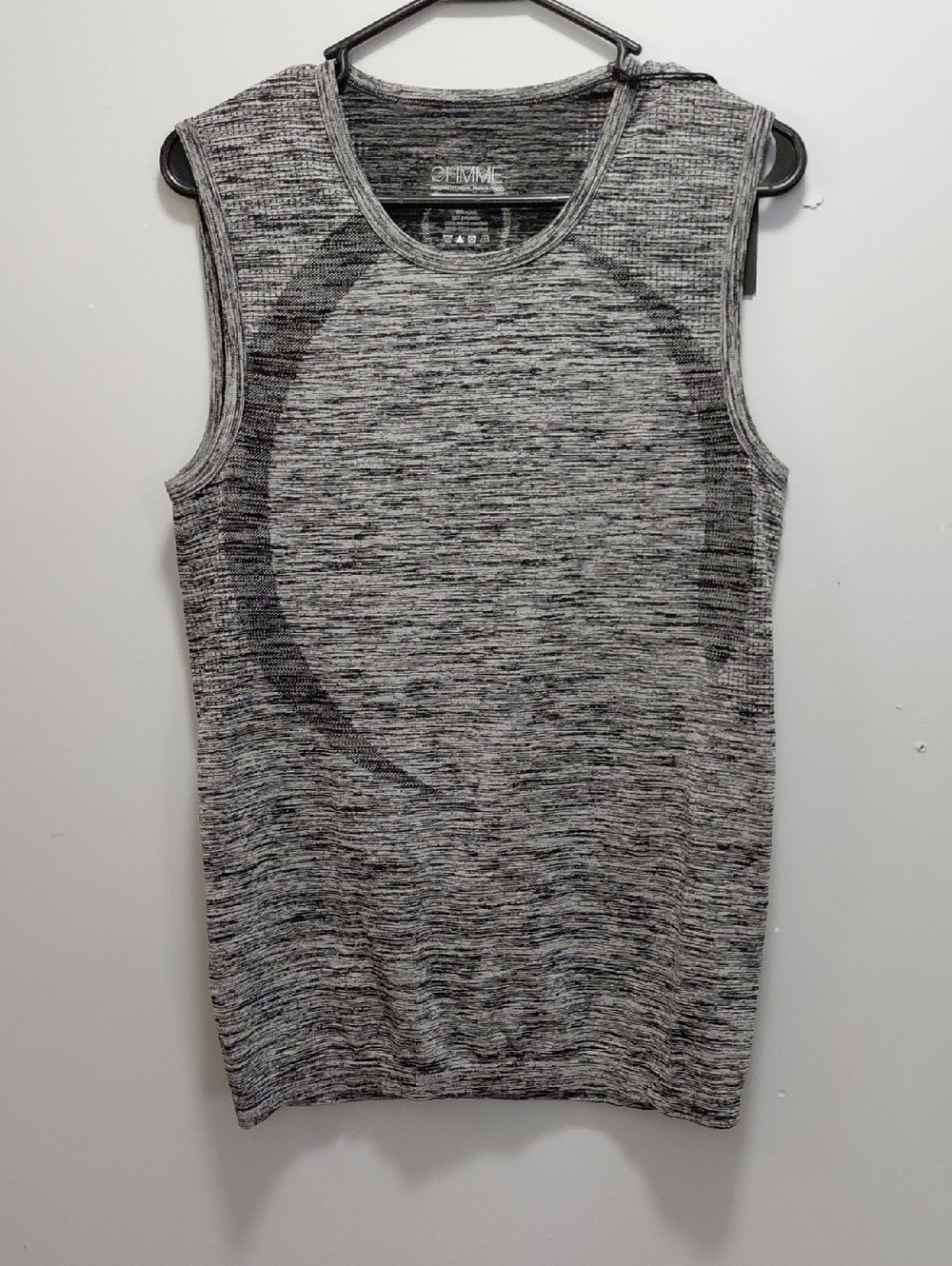 Ohmme Men's Chandra Performance Tank Top in Heather Gray Small